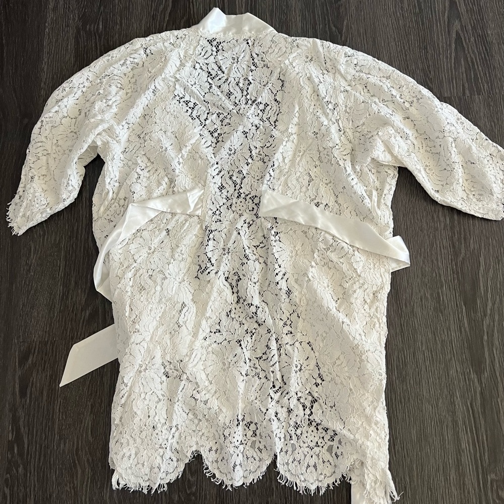 White Wedding Day Robe